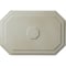 Ekena Millwork Felix Ceiling Medallion, Hand-Painted Flash Blue, 25 1/4"W x 17 1/4"H x 1 3/4"P CM25FEFBS - alternate 1